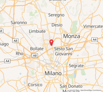 Map of Cusano Milanino, Lombardy