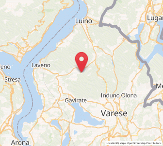 Map of Cuvio, Lombardy