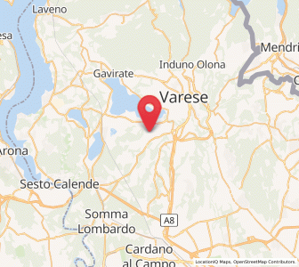 Map of Daverio, Lombardy