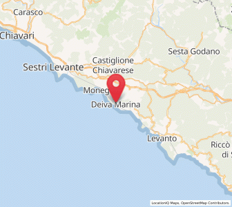 Map of Deiva Marina, Liguria