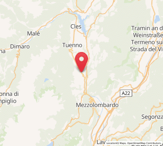Map of Denno, Trentino-Alto Adige