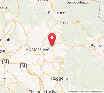 Map of Diacceto, Tuscany