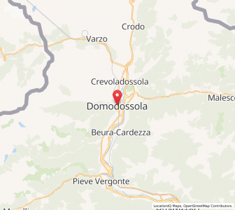Map of Domodossola, Piedmont