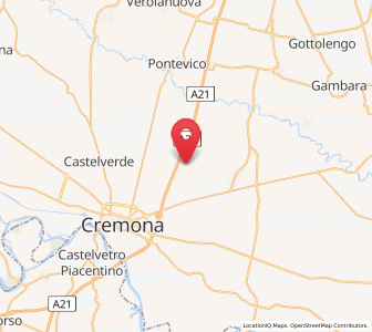 Map of Dosimo, Lombardy