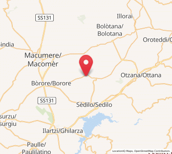 Map of Dualchi, Sardinia