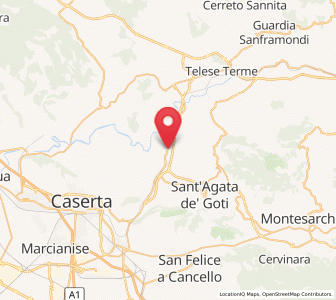Map of Dugenta, Campania