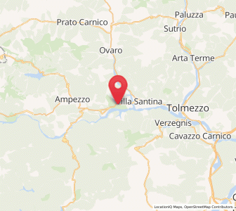Map of Enemonzo-Quinis, Friuli Venezia Giulia