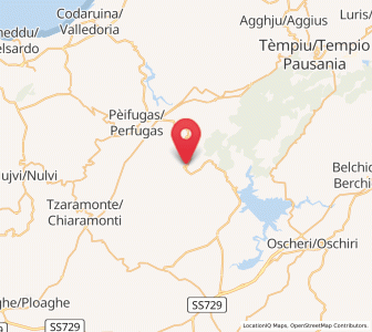 Map of Erula, Sardinia