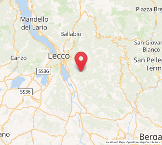 Map of Erve, Lombardy