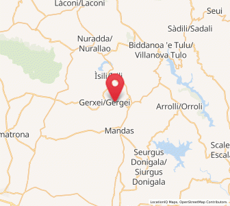 Map of Escolca, Sardinia
