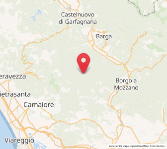 Map of Fabbriche di Vallico, Tuscany