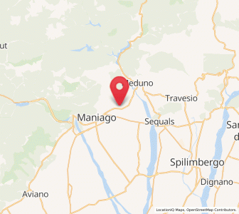 Map of Fanna, Friuli Venezia Giulia