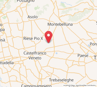 Map of Fanzolo, Veneto