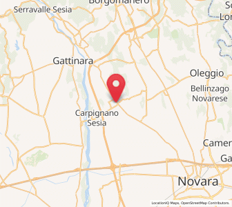Map of Fara Novarese, Piedmont
