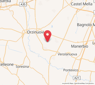 Map of Farfengo, Lombardy