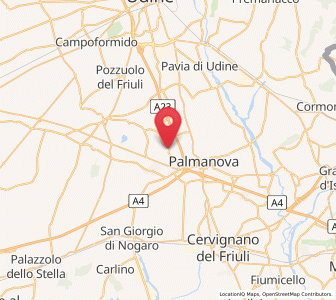 Map of Felettis, Friuli Venezia Giulia