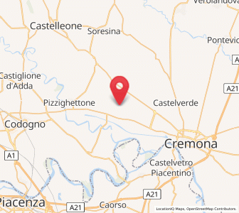 Map of Fengo, Lombardy