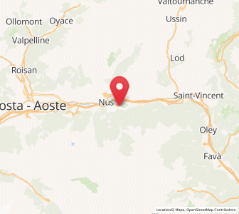 Map of Fénis, Aosta Valley