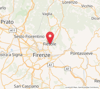 Map of Fiesole, Tuscany