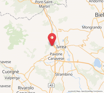 Map of Fiorano Canavese, Piedmont