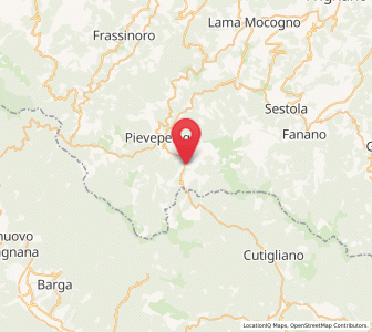 Map of Fiumalbo, Emilia-Romagna
