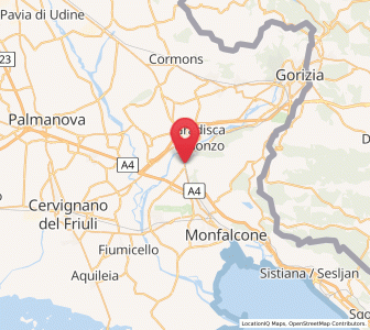 Map of Fogliano Redipuglia, Friuli Venezia Giulia
