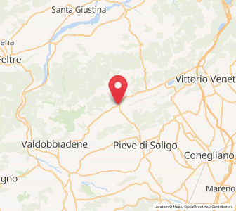 Map of Follina, Veneto