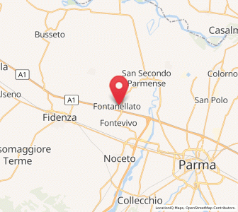 Map of Fontanellato, Emilia-Romagna