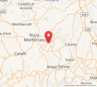 Map of Fontanile, Piedmont