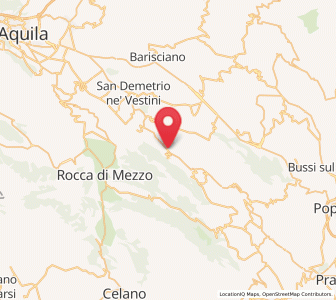 Map of Fontecchio, Abruzzo