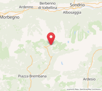 Map of Foppolo, Lombardy