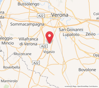 Map of Forette, Veneto