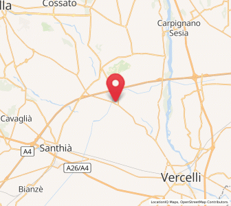 Map of Formigliana, Piedmont