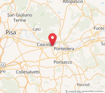 Map of Fornacette, Tuscany