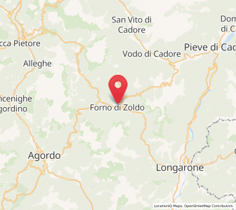 Map of Forno di Zoldo, Veneto