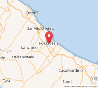 Map of Fossacesia, Abruzzo