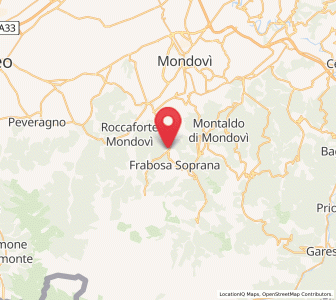 Map of Frabosa Sottana, Piedmont