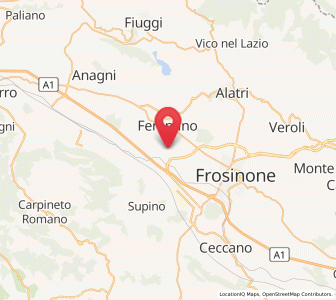 Map of Fresine, Lazio