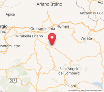 Map of Frigento, Campania