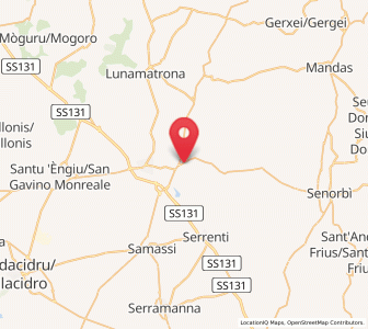 Map of Furtei, Sardinia