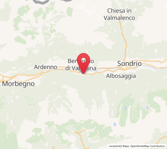 Map of Fusine, Lombardy
