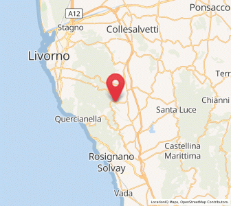 Map of Gabbro, Tuscany