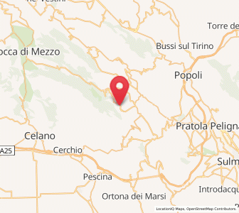 Map of Gagliano Aterno, Abruzzo
