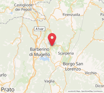 Map of Galliano, Tuscany