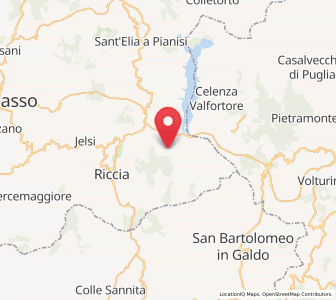 Map of Gambatesa, Molise
