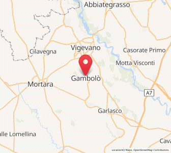 Map of Gambolò, Lombardy