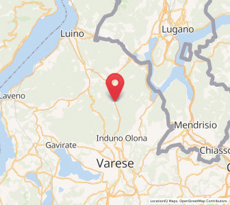 Map of Ganna, Lombardy