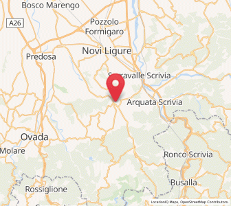 Map of Gavi, Piedmont