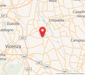 Map of Gazzo, Veneto