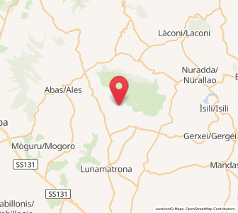 Map of Genuri, Sardinia